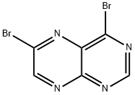 4,6-Dibromopteridine 化学構造式