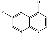 3-溴-5-氯-1,8-萘啶 结构式