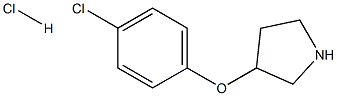 3-(4-Chlorophenoxy)pyrrolidine HCl Struktur