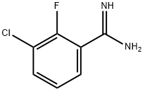 3-chloro-2-fluorobenzamidine 化学構造式