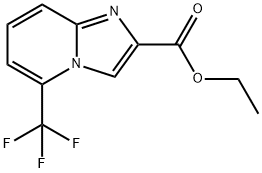 5-(トリフルオロメチル)イミダゾ[1,2-A]ピリジン-2-カルボン酸エチル 化学構造式