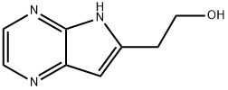 2-(5H-Pyrrolo[2,3-b]pyrazin-6-yl)ethanol 化学構造式