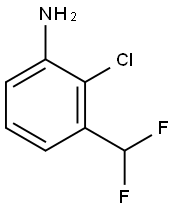 2-Chloro-3-(difluoromethyl)aniline Structure