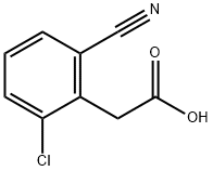 Benzeneacetic acid, 2-chloro-6-cyano-, 1261522-11-5, 结构式