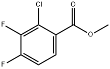 2-氯-3,4-二氟苯甲酸甲酯 结构式