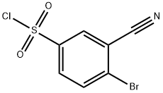 4-溴-3-氰基苯-1-磺酰氯,1261583-46-3,结构式
