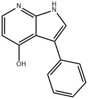 4-Hydroxy-3-phenyl-7-azaindole 化学構造式