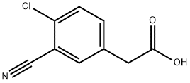 4-CHLORO-3-CYANOPHENYLACETIC ACID 结构式