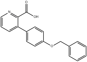 3-(4-Benzyloxyphenyl)picolinic acid Structure