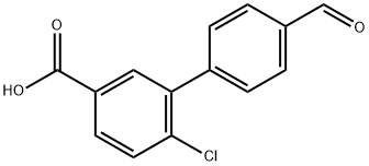 4-Chloro-3-(4-forMylphenyl)benzoic acid Structure
