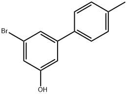3-BroMo-5-(4-Methylphenyl)phenol,1261963-99-8,结构式