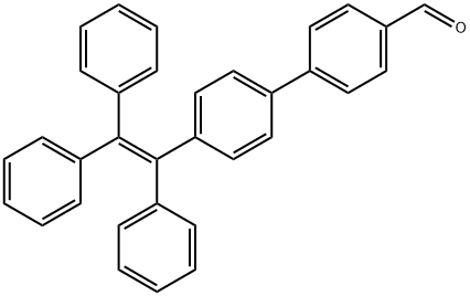 [1-(4-甲醛基联苯基)-1,2,2-三苯基]乙烯,1262331-04-3,结构式