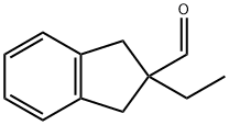 2-ethyl-2,3-dihydro-1H-Indene-2-carboxaldehyde 化学構造式