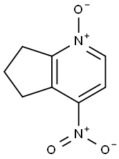 4-Nitro-6,7-dihydro-5H-cyclopenta[b]pyridine 1-oxide 结构式