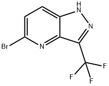 1H-Pyrazolo[4,3-b]pyridine, 5-broMo-3-(trifluoroMethyl)- Struktur