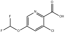 3-Chloro-5-difluoroMethoxy-pyridine-2-carboxylic acid