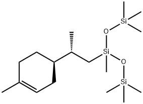 4-R-8-HYDRO-9-[BIS(TRIMETHYLSILOXY)METHYLSILYL]LIMONENE Struktur