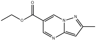 2-甲基-吡唑并[1,5-A]嘧啶-6-羧酸乙酯 结构式