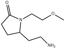 5-(2-Amino-ethyl)-1-(2-methoxy-ethyl)-pyrrolidin-2-one Struktur