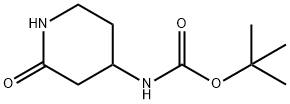 叔-丁基 N-(2-氧亚基哌啶-4-基)氨基甲酯, 1263281-78-2, 结构式