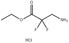 2,2-二氟-3-氨基丙酸乙酯盐酸盐,1263284-04-3,结构式