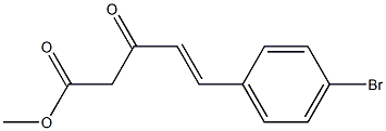 (E)-METHYL 5-(4-BROMOPHENYL)-3-OXOPENT-4-ENOATE 化学構造式