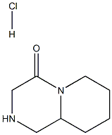 八氢-吡啶并[1,2-A]吡嗪-4-酮盐酸盐 结构式