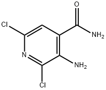 4 - 吡啶甲酰胺,3 - 氨基-2,6 - 二氯 结构式