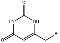 2,4(1H,3H)-PyriMidinedione, 6-(broMoMethyl)- Structure