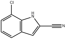 7-Chloro-1H-indole-2-carbonitrile 化学構造式