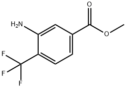 3-氨基-4-三氟甲基苯甲酸甲酯, 126541-82-0, 结构式
