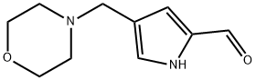 4-(MorpholinoMethyl)-1H-pyrrole-2-carbaldehyde, 1265964-87-1, 结构式