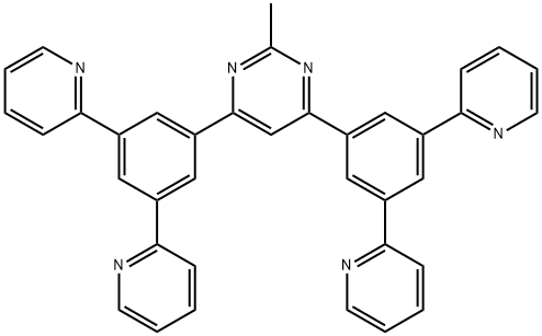 4,6-双(3,5-二(2-吡啶)基苯基)-2-甲基嘧啶 结构式
