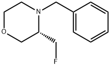 Morpholine, 3-(fluoroMethyl)-4-(phenylMethyl)-, (3S)- Structure