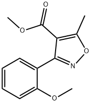 Methyl 3-(2-Methoxyphenyl)-5-Methylisoxazole-4-carboxylate 化学構造式