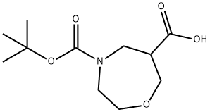 4-[(叔丁氧基)羰基]-1,4-氧氮杂环庚-6-羧酸,1269755-58-9,结构式