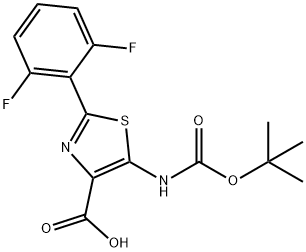 5-(tert-butoxycarbonylaMino)-2-(2,6-difluorophenyl)thiazole-4-carboxylic acid|5-(tert-butoxycarbonylaMino)-2-(2,6-difluorophenyl)thiazole-4-carboxylic acid