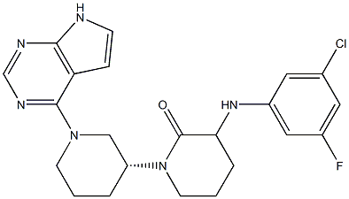 1271806-71-3 [1,3'-Bipiperidin]-2-one, 3-[(3-chloro-5-fluorophenyl)aMino]-1'-(7H-pyrrolo[2,3-d]pyriMidin-4-yl)-, (3'R)-