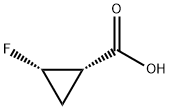 (1S,2S)-2-Fluorocyclopropanecarboxylic acid Struktur