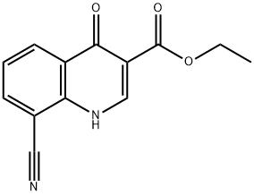 8-Cyano-4-oxo-1,4-dihydro-quinoline-3-carboxylic acid ethyl ester|