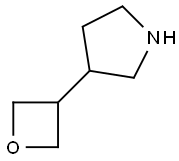 3-(噁丁环烷-3-基)吡咯烷, 1273567-00-2, 结构式