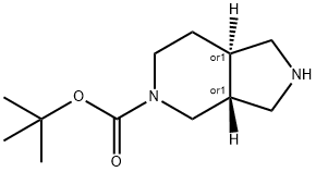 (3aR,7aR)-tert-Butyl hexahydro-1H-pyrrolo[3,4-c]pyridine-5(6H)-carboxylate, 1273568-65-2, 结构式