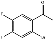 1 - (2 - BroMo - 4,5 - difluorophenyl)ethanone 化学構造式