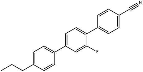 2'-氟-4''-丙基-[1,1':4',1''-三联苯]-4-甲腈,127523-43-7,结构式