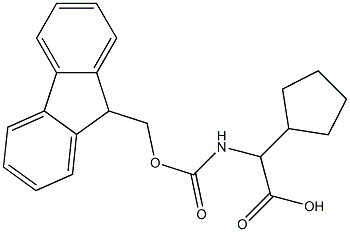 N-FMOC-RS-环戊基甘氨酸, 1276562-78-7, 结构式