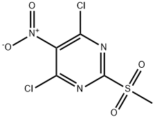 4,6-Dichloro-2-(Methylsulfonyl)-5-nitropyriMidine Struktur