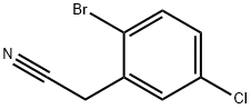 2-BroMo-5-chlorophenylacetonitrile 化学構造式