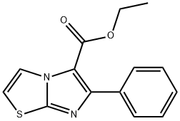 6-苯基咪唑并[2,1-B]噻唑-5-甲酸乙酯,127801-93-8,结构式