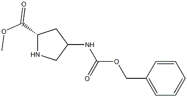L-Proline, 4-[[(phenylMethoxy)carbonyl]aMino]-, Methyl ester Structure