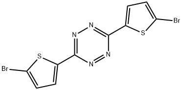 1,2,4,5-Tetrazine, 3,6-bis(5-broMo-2-thienyl)- Struktur